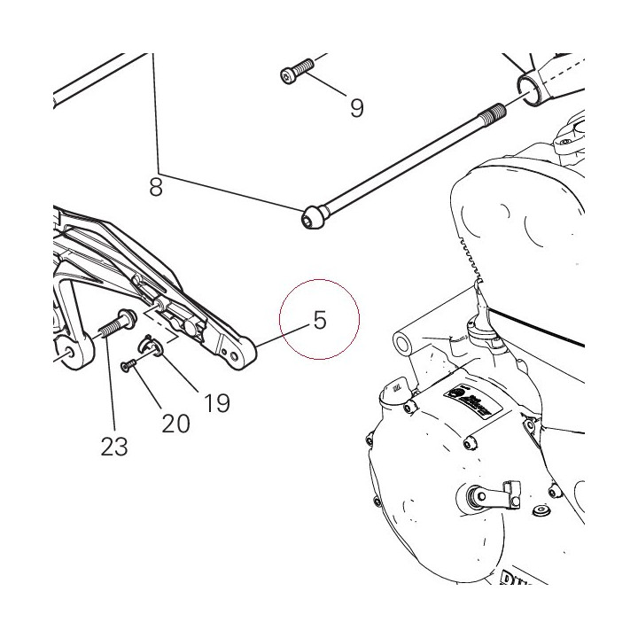 Rear frame left 47110351BA