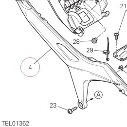 Rear frame right 47110361BA