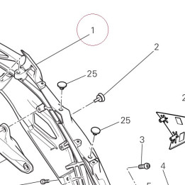 Rear frame left 47110511CA