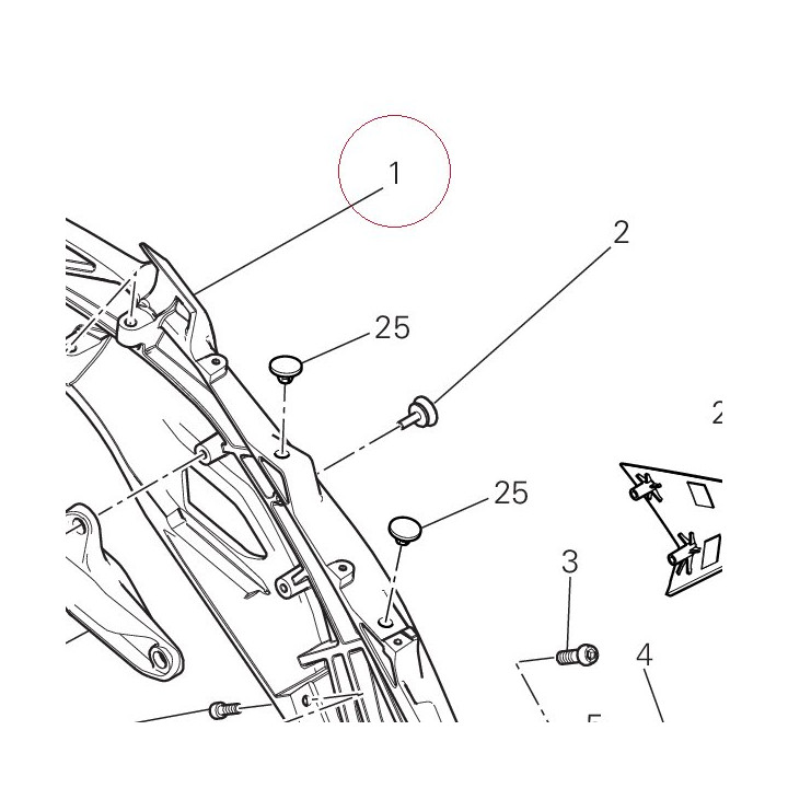 Rear frame left 47110511CA