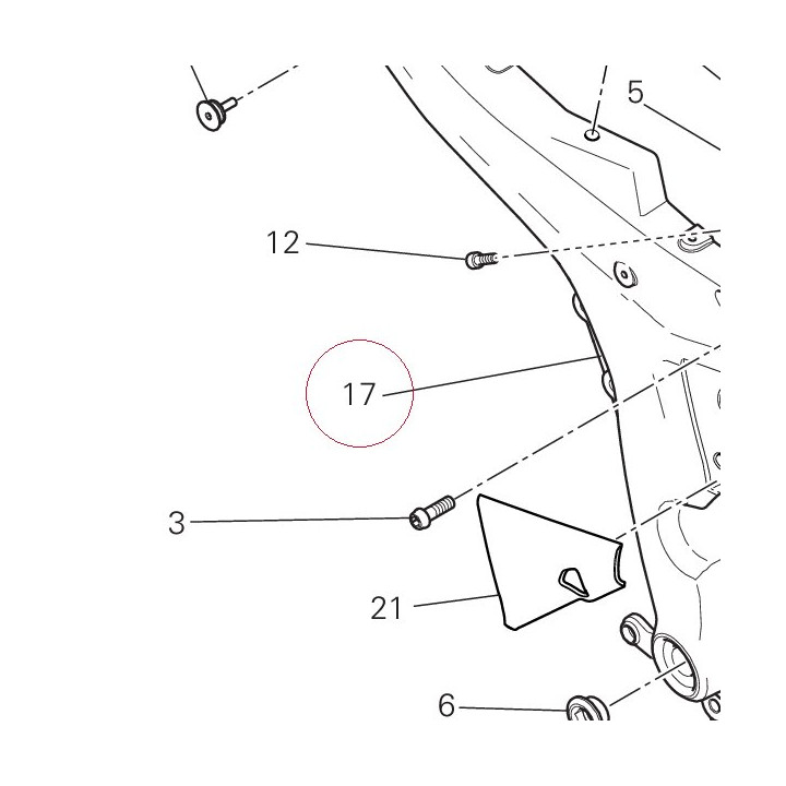 Rear frame right 47110522CA