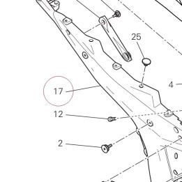 Rear frame right 47110523CA