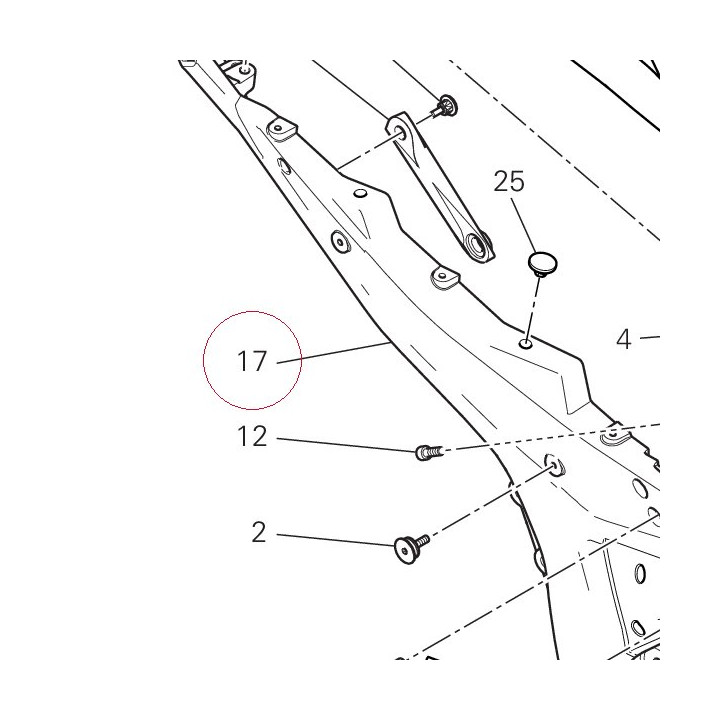Rear frame right 47110523CA