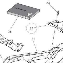 Plate, rear frame 47110632BA