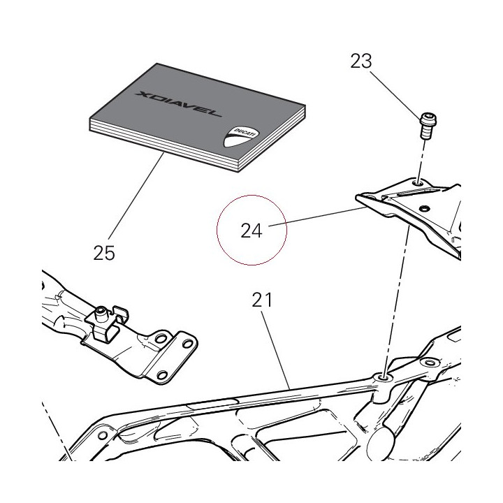 Plate, rear frame 47110632BA