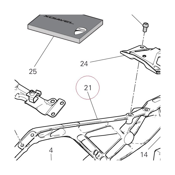Rear frame right 47110691AW
