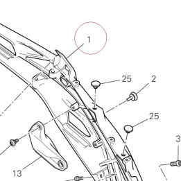 Rear frame left 47110812AA