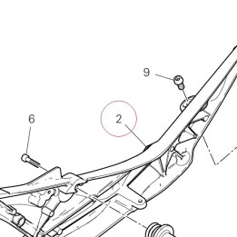 Rear frame right 47111433AA