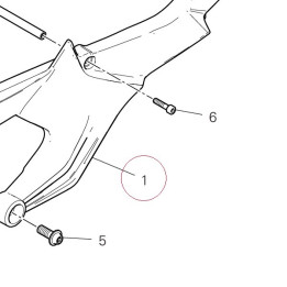 Rear frame left 47111442AA