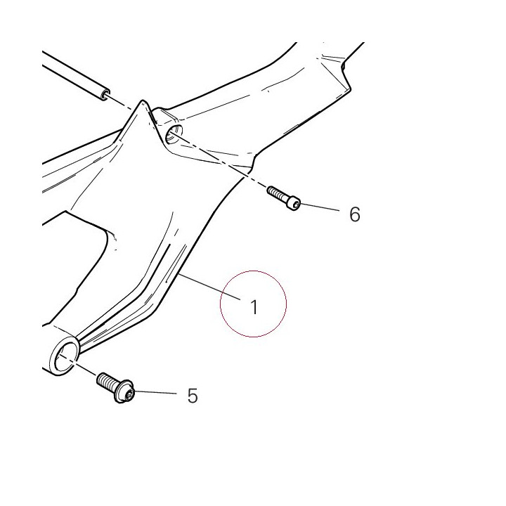 Rear frame left 47111442AA