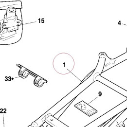 Rear frame 47120341C