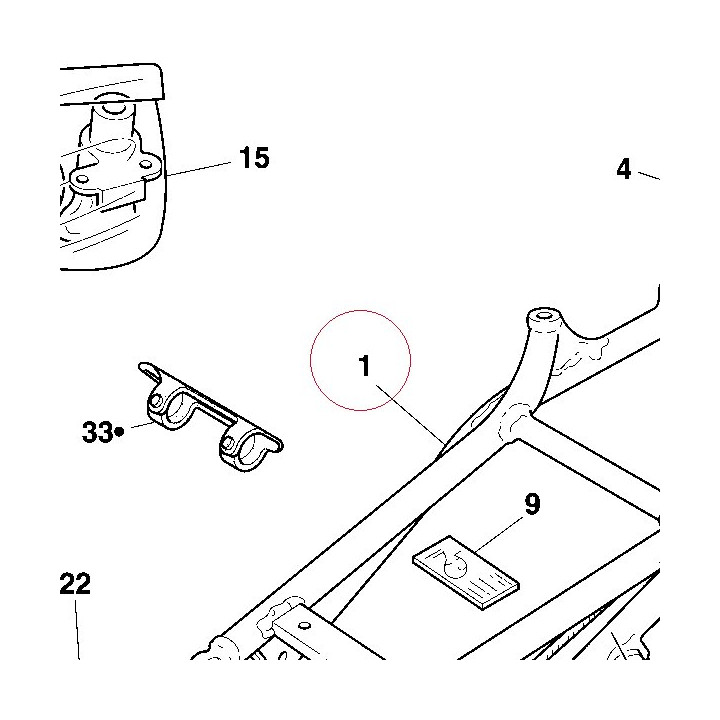 Rear frame 47120341C