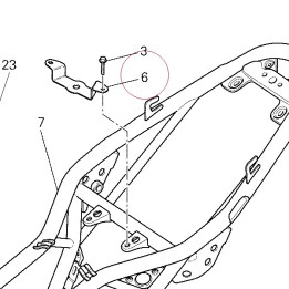 Bracket, fuel tank rear 47315481A