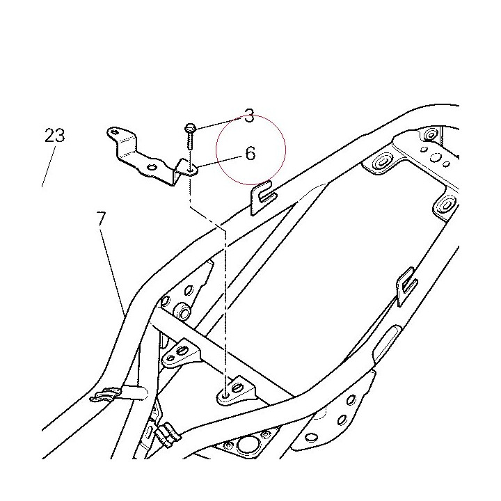 Bracket, fuel tank rear 47315481A