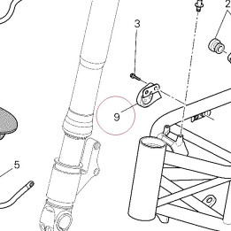 Bracket, tank right 47315621A