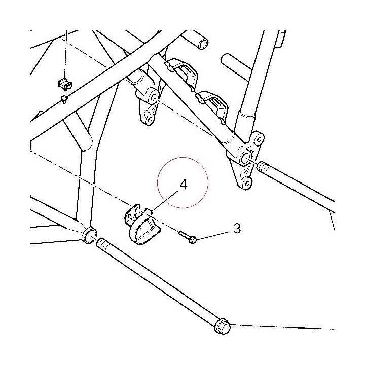 Bracket, tank left 47315631A