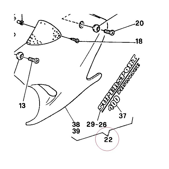Fairing, left 48010141BA