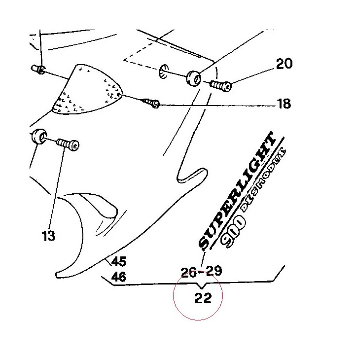 Fairing, left 48010271BA