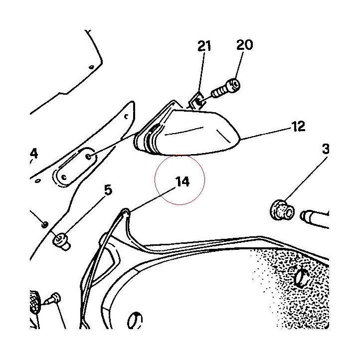 Fairing, right 48010281BA
