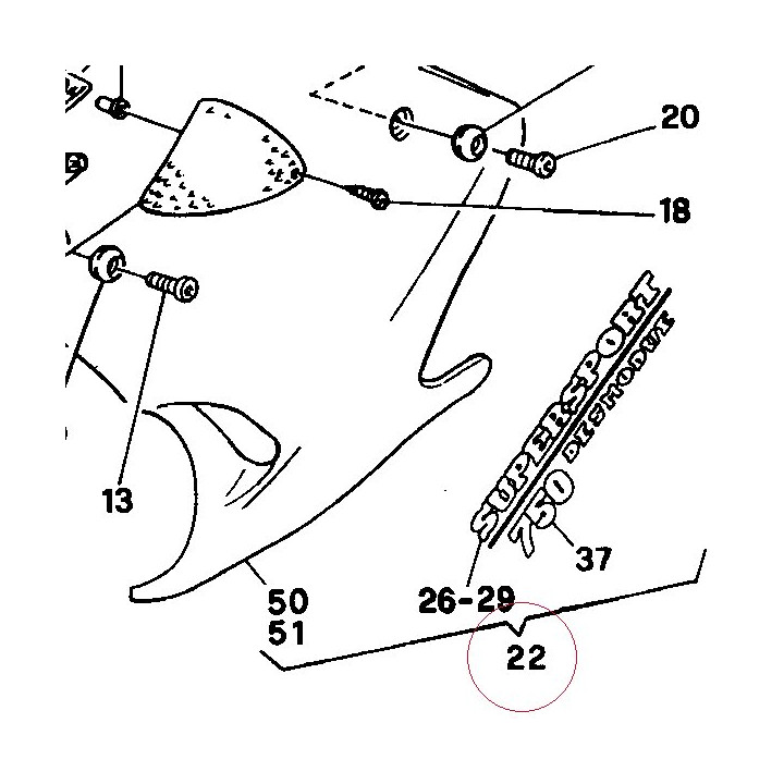 Fairing, left 48010311BA