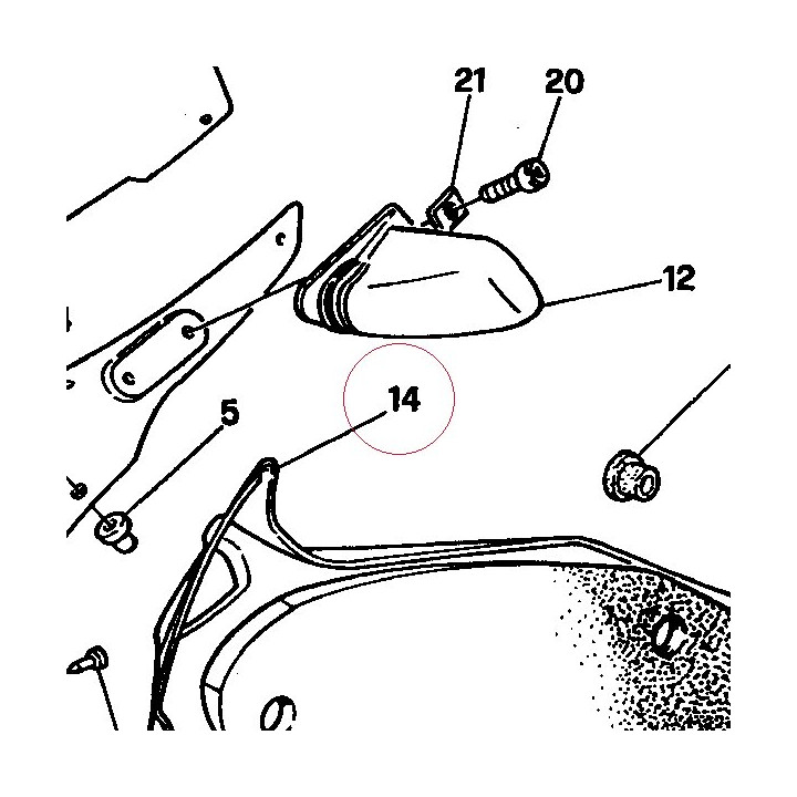 Fairing, right 48010321BA