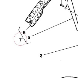 Right upper half-fairing 48010401A