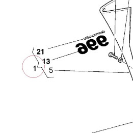Right upper half-fairing 48010401DA