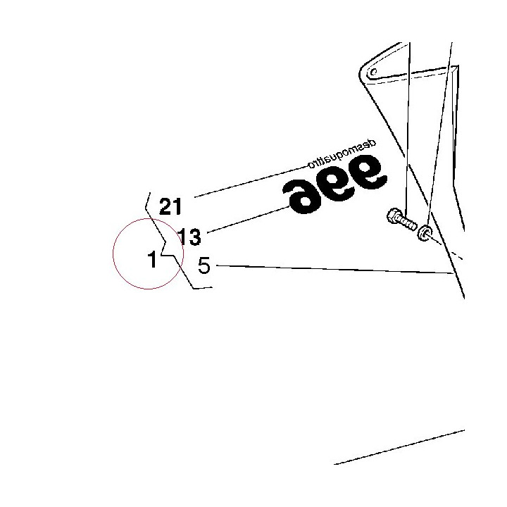 Right upper half-fairing 48010401DA