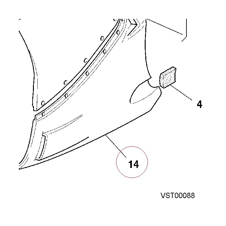 Left lower half-fairing 48010421BB