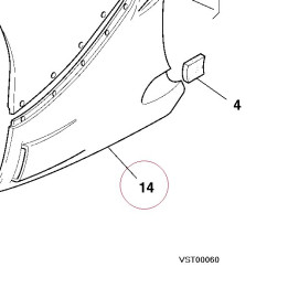 Left lower half-fairing 48010421CB