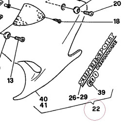 Fairing, left 48010501AA