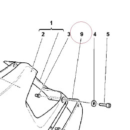 Left lower half-fairing 48010591AA