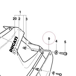 Left lower half-fairing 48010592AB