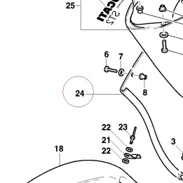 Right lower half-fairing 48010610A