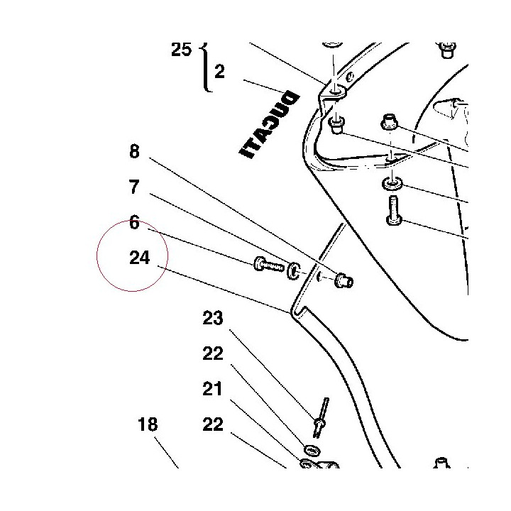 Right lower half-fairing 48010611AB