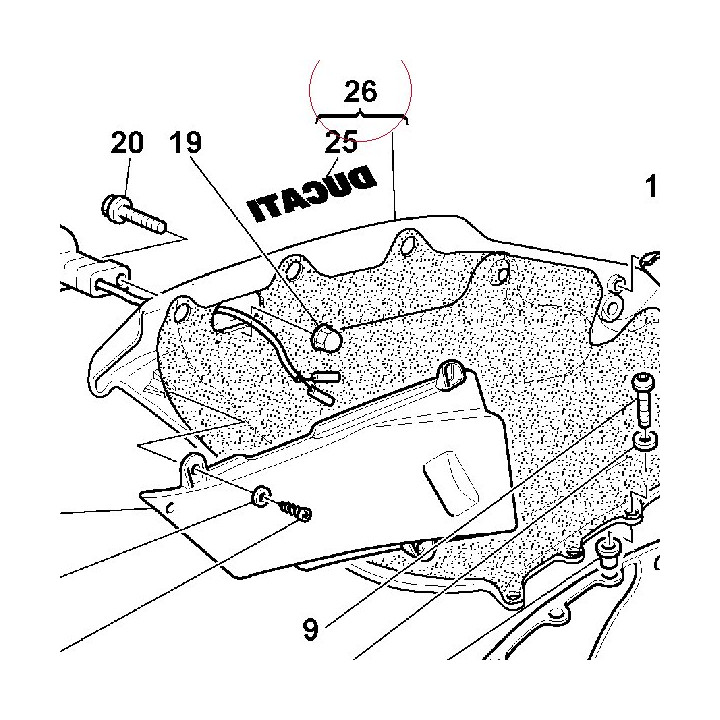 Right upper half-fairing 48010811AB