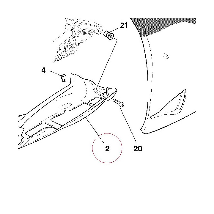 Lower fairing 48010931A
