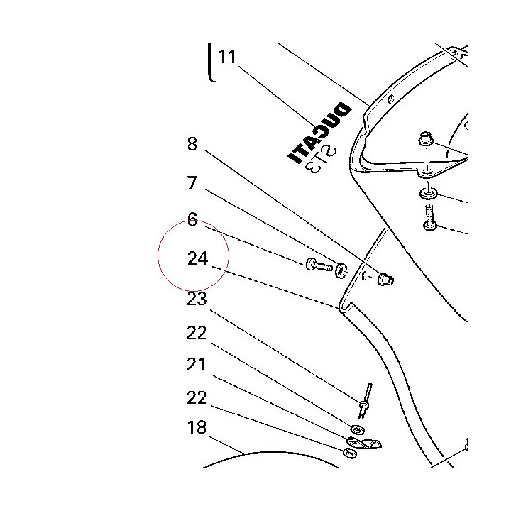 Right lower half-fairing 48011151AA