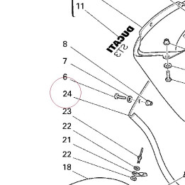 Right lower half-fairing 48011151AT