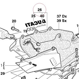 Right upper half-fairing gray senna 48011331BG