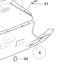 Left lower fairing red 48011551BA