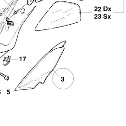 Air deflector, left 48011611A
