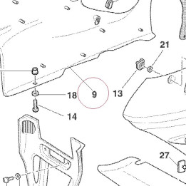 Right fairing red 48011751AA