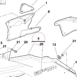 Left fairing red sfc 48011762BA