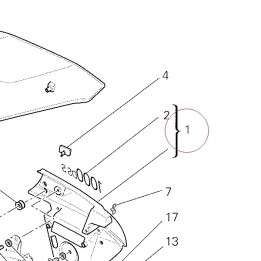 Left upper half-fairing 48012011AA
