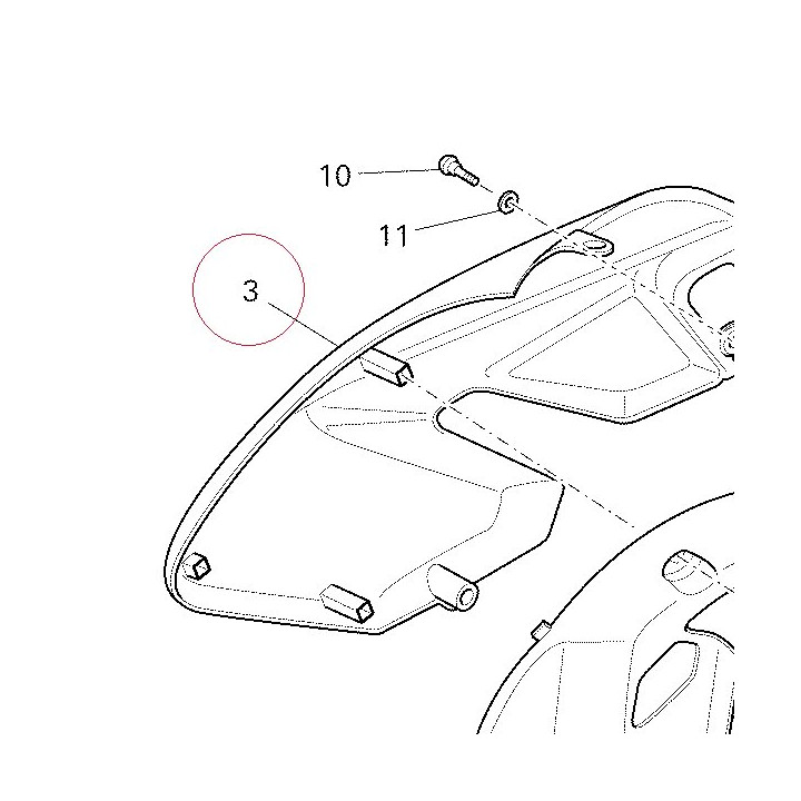 Fairing, right 48012501AW