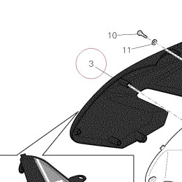 Fairing, right 48012501CB