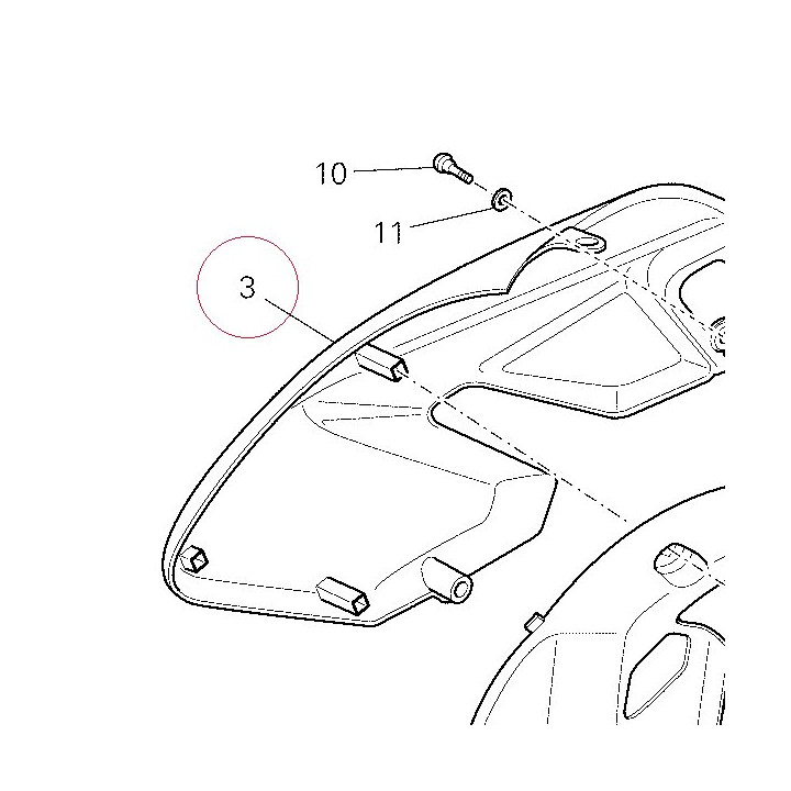 Fairing, right 48012501CT