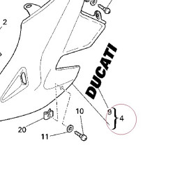 Fairing, left 48012511AA