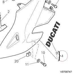 Fairing, left 48012511CT